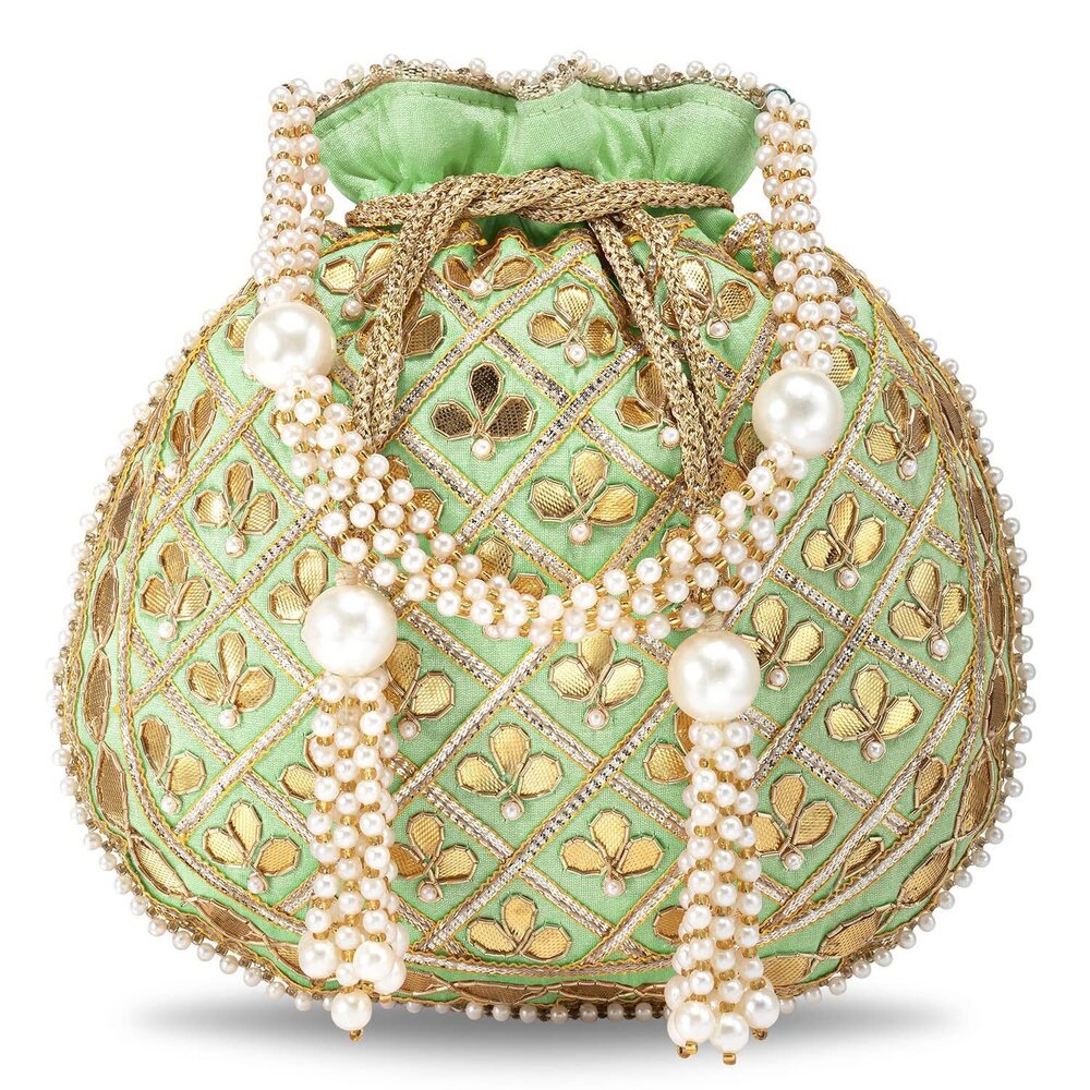 2065 Indian Potli Bags Gift Evening Bag Clutch Ethnic Bride Purse